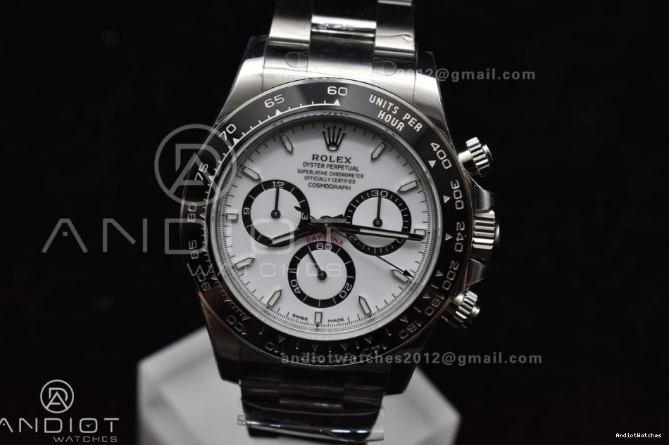 on Edition SS Best VSF 782 126500 1:1 Dial Daytona Steel 904L Bracelet DD Functional White 0317